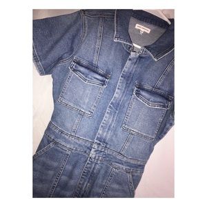 Good American Fit for Success Denim Jumpsuit, size 2